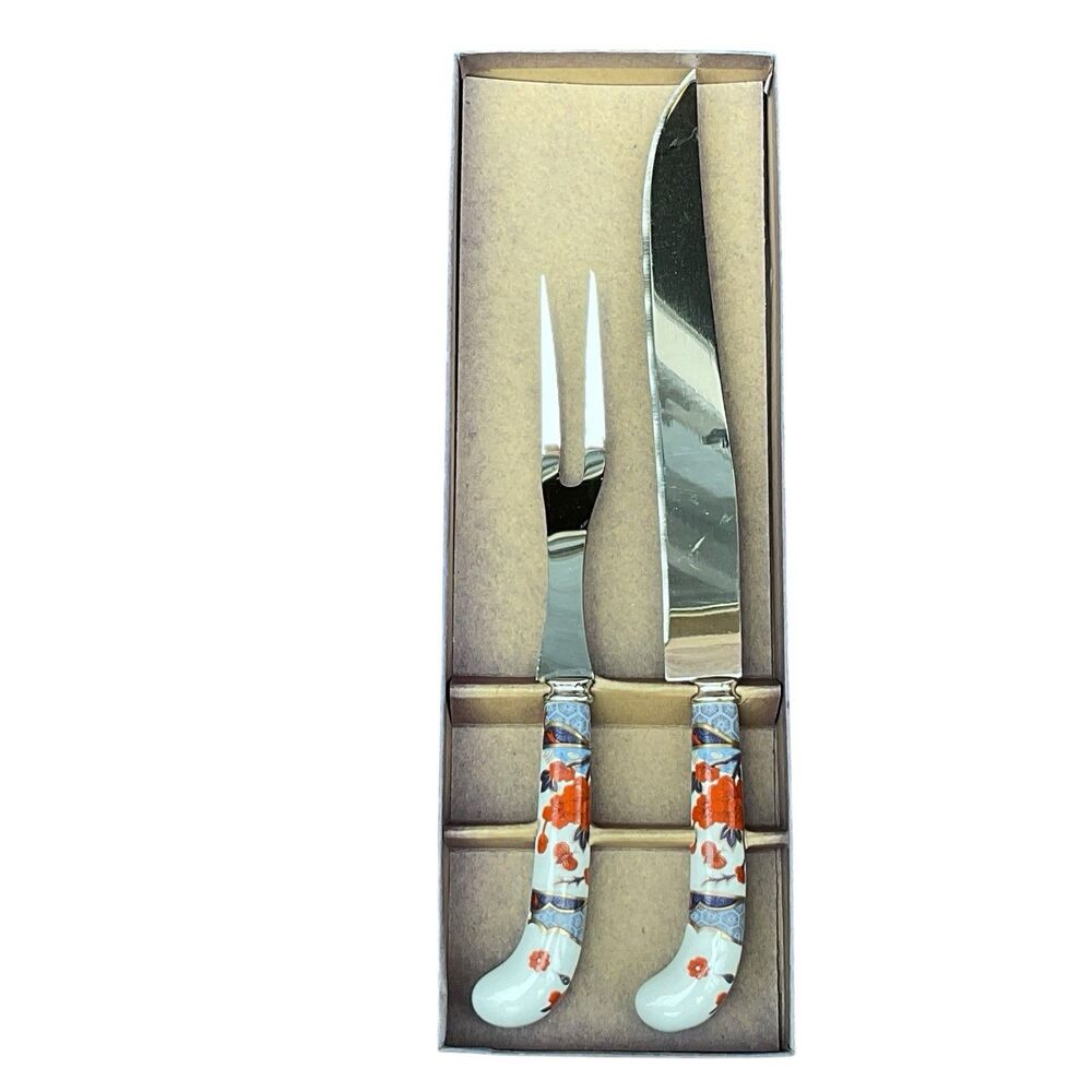 House Of Prill MANDARIN Carving Set Knife Fork NEW Old Stock Sheffield England